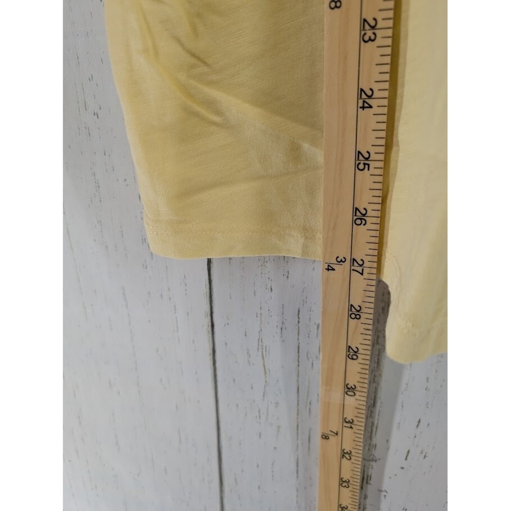 Sonoma Size XL The Everday Tee Light Yellow Womens Short Sleeve V Neck Top NWT - Picture 6 of 8